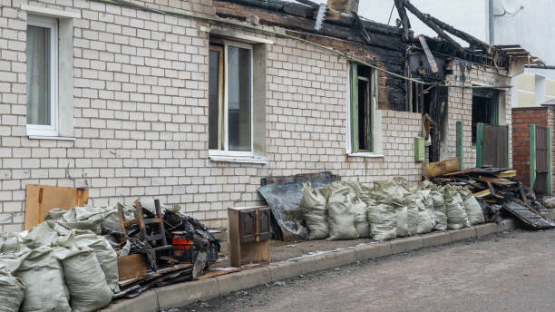 Professional Emergency Fire Cleanup technician working in Frederic, WI